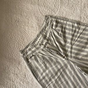 White striped summer pants